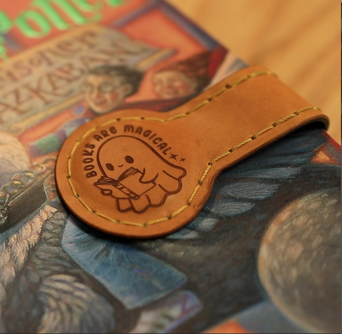 Leather Magnetic Bookmark Leather Magnetic Bookmark