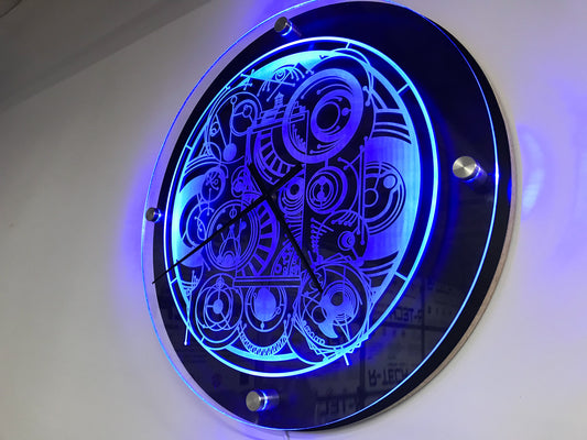 Dr. Who Inspired Tardis LED Clock Template